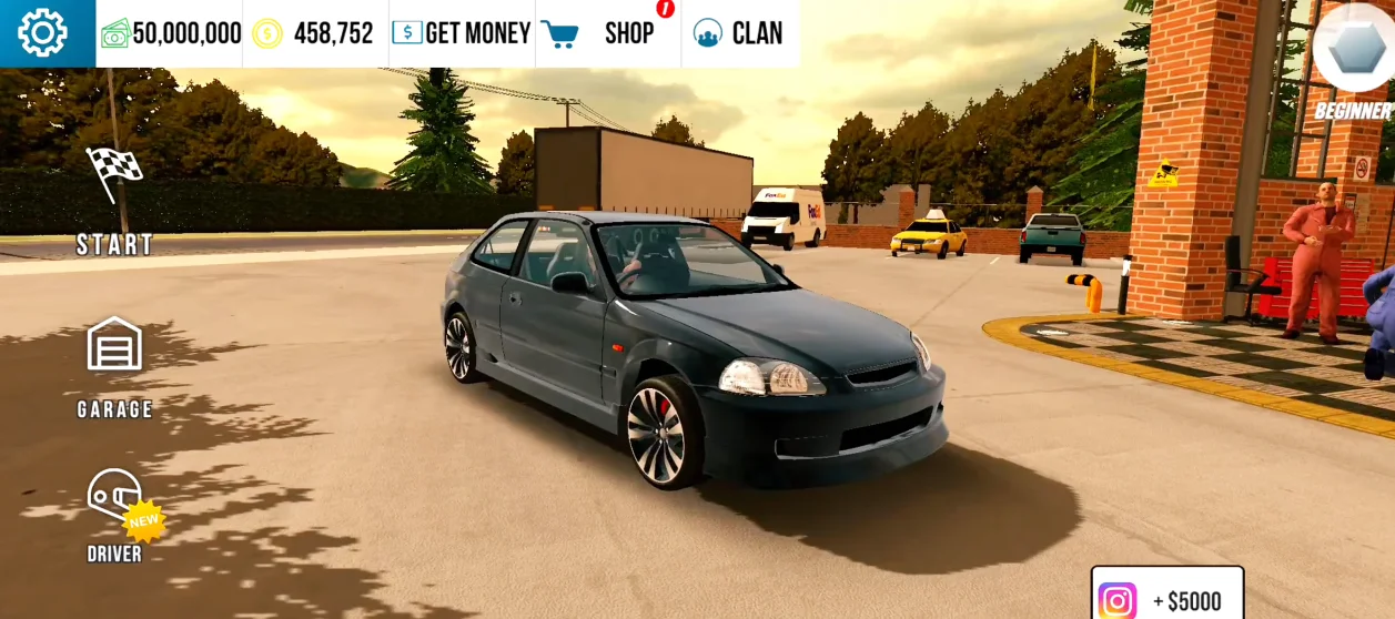 Car parking multiplayer mod apk gameplay interface
